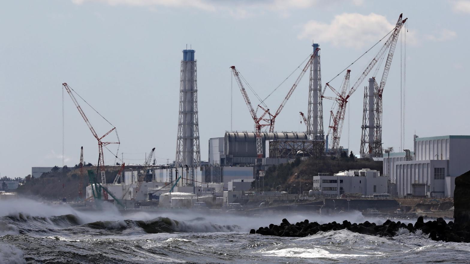 The Tokyo Electric Power Company's Fukushima Daiichi nuclear power plant is seen from Futaba Town, Fukushima prefecture on March 11, 2020. (Photo: STR/JIJI PRESS/AFP, Getty Images)