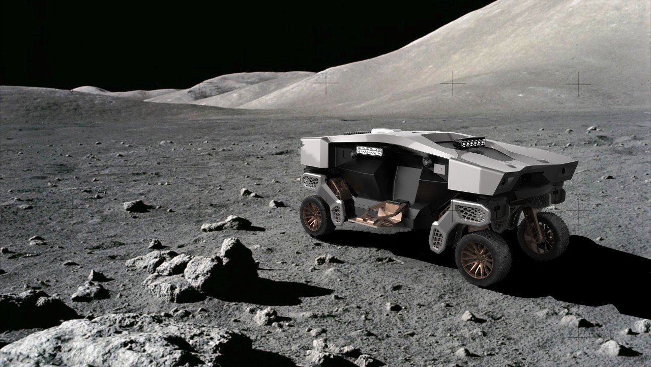 Hyundai TIGER robot car concept on the moon
