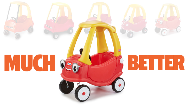 The New Redesign Of The Cozy Coupe Is A Dramatic Improvement Over The Old Garbage One