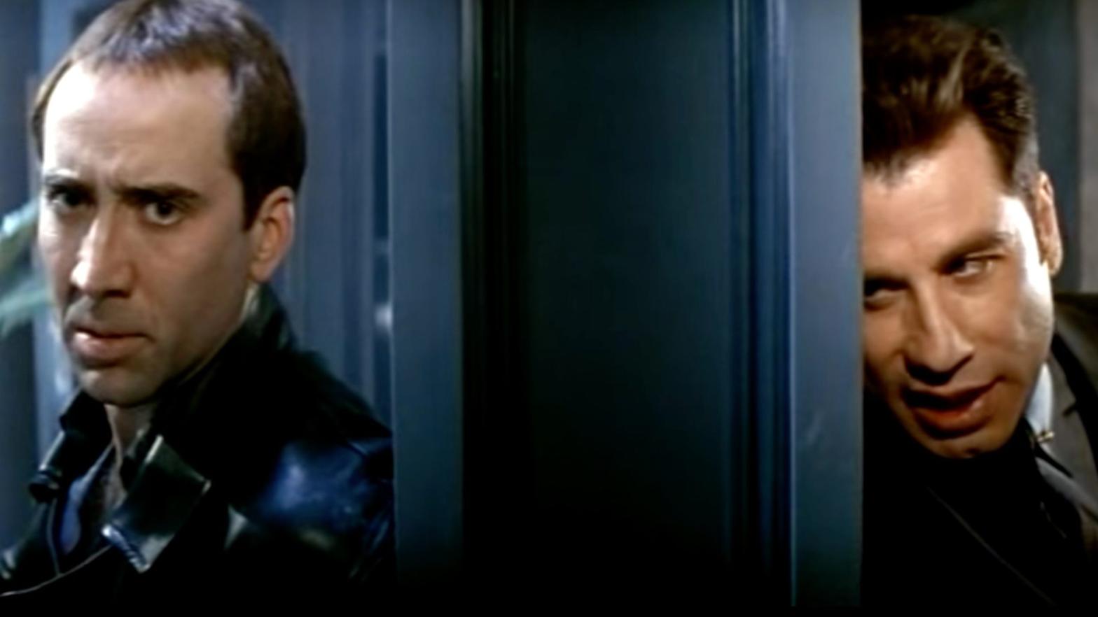 Nicolas Cage is John Travolta and John Travolta is Nicolas Cage in Face/Off. (Screenshot: Paramount Pictures)