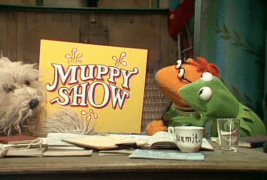 Muppy imploring Kermit and Scooter to consider renaming the show. (Screenshot: ABC)