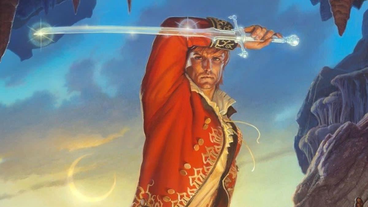 The cover of A Memory of Light by Michael Whelan. No, it's not the dagger. Note the lack of a ruby, and also it's a sword. (Illustration: Macmillan Publishers)