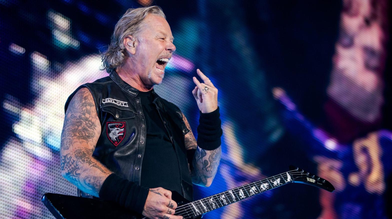 James Hetfield of Metallica performs on stage during a concert at the Ernst-Happel-Stadion in Vienna, Austria on August 16, 2019. (Photo: Georg Hochmuth / AFP, Getty Images)