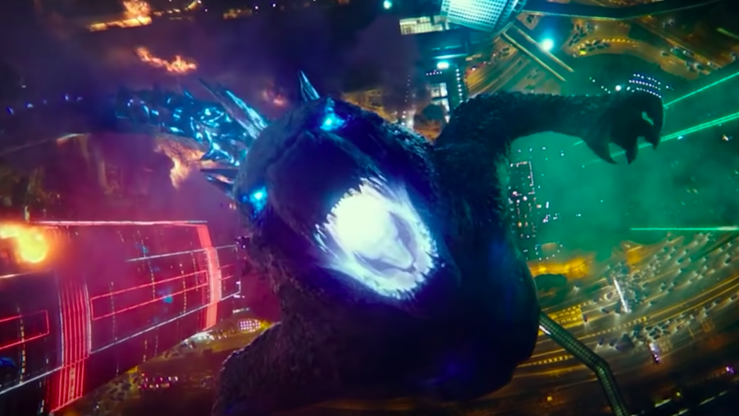 Godzilla, announcing his arrival. (Screenshot: Legendary)