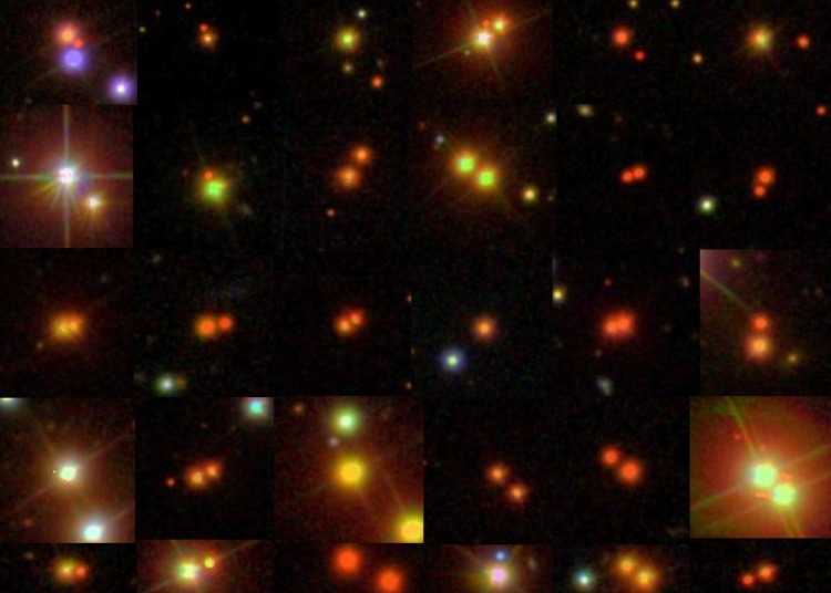 Various binary pairs spotted by Gaia.  (Image: Gaia Survey)