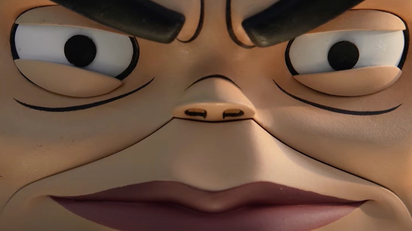MODOK all up in your face. Cause he's mostly face. (Screenshot: Hulu/YouTube)
