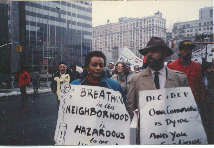 Shepard protesting in 1988. (Photo: WE ACT)