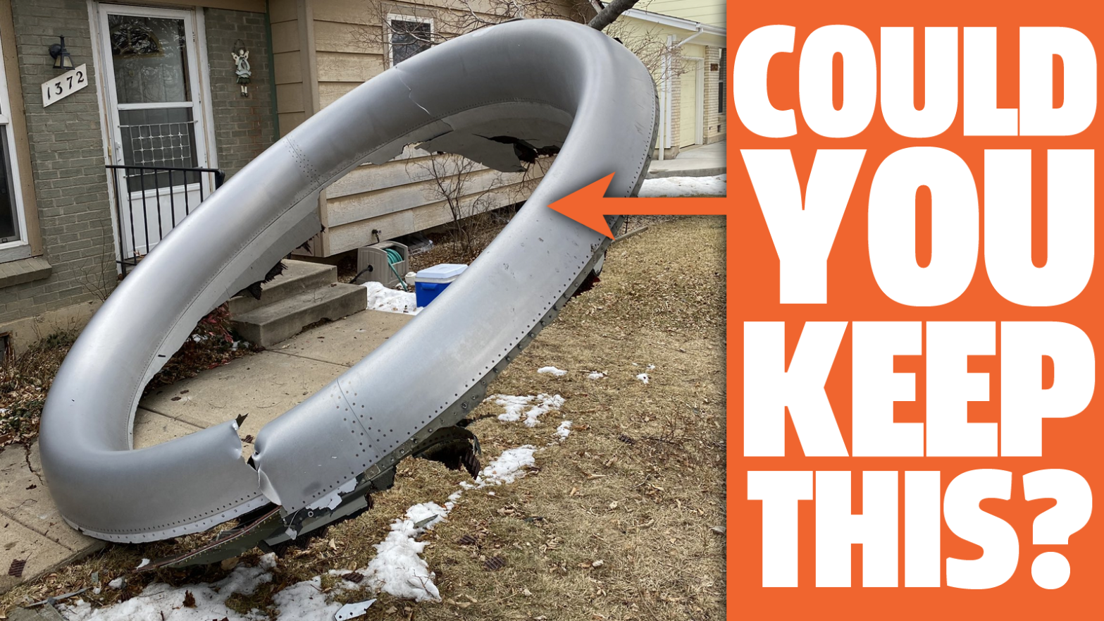 If Plane Parts Land On Your Lawn, Can You Keep Them?