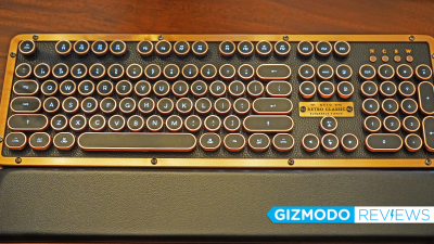 Azio’s Retro Classic Keyboard Is the Perfect Complement to Your Top Hat and Aviator Goggles