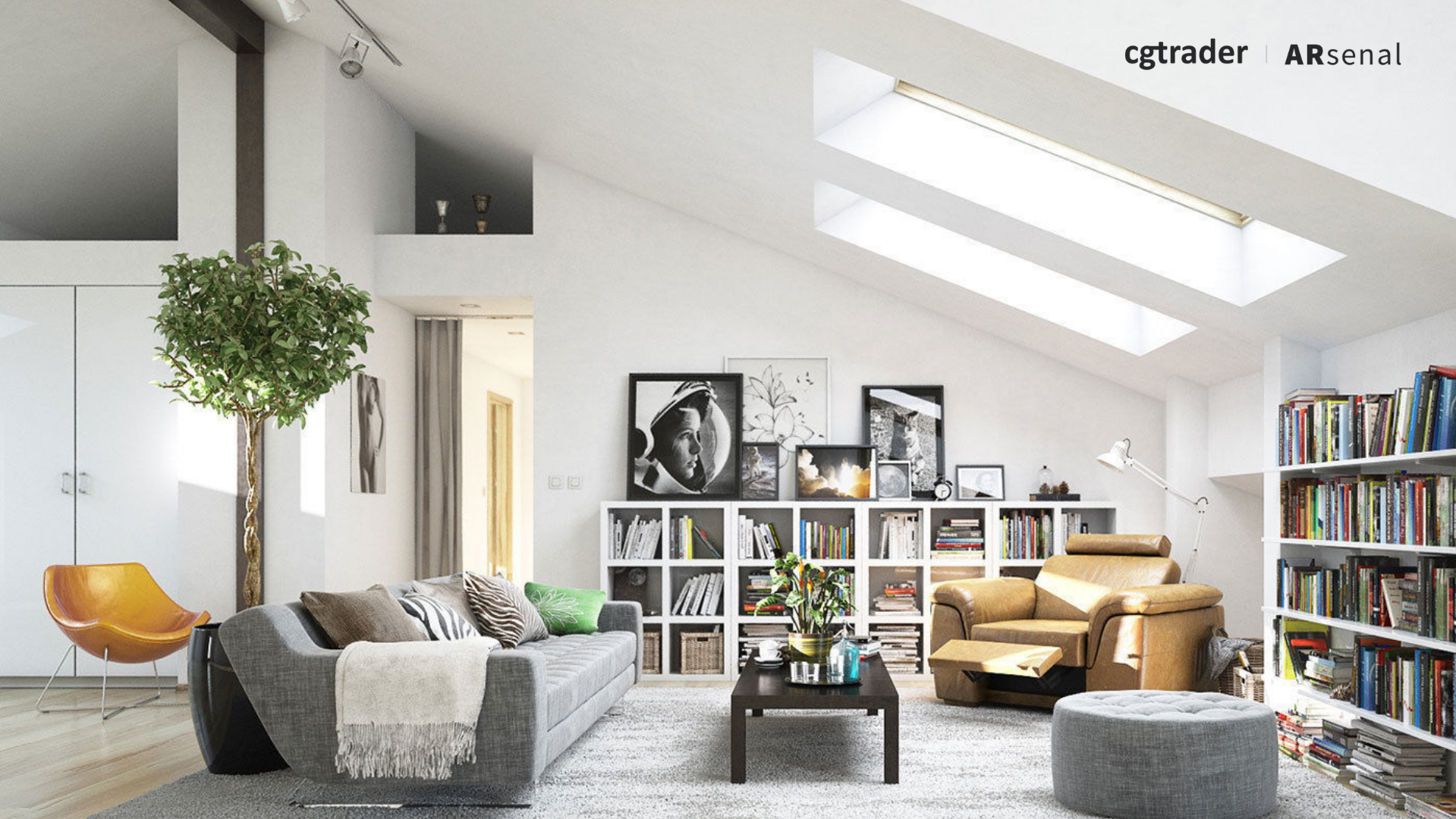 A highly realistic image of a modern house interior. (Image: CGTrader)