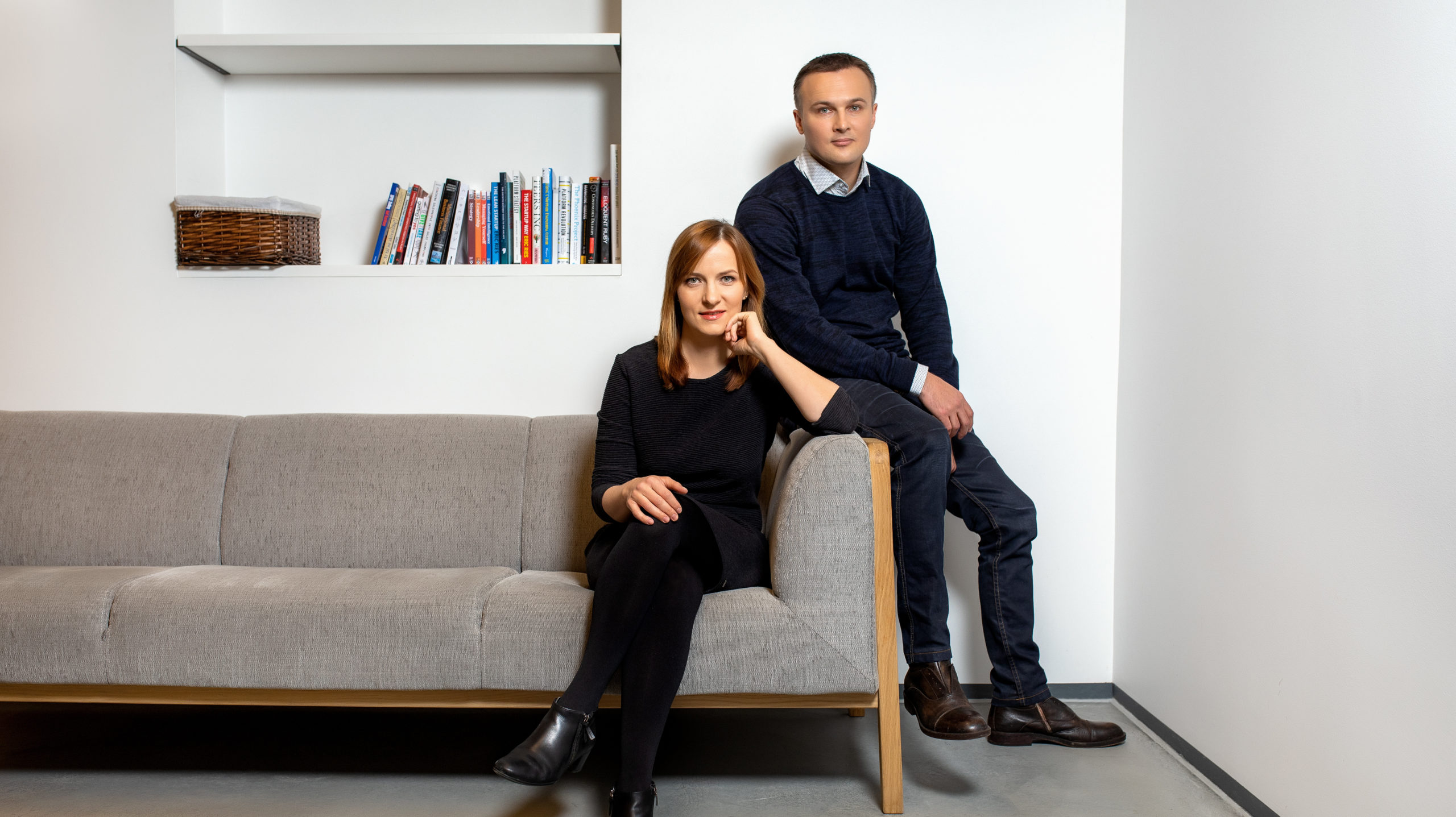 A probably not computer generated image of CGTrader founders Dalia Lasaite (left) and Marius Kalytis.  (Photo: CGTrader)