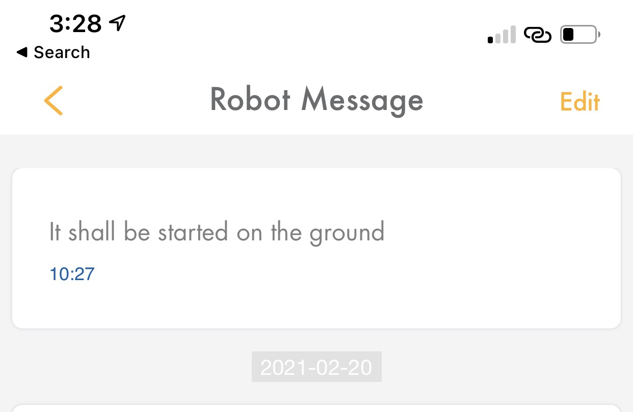 A typical message from the Neabot. (Photo: John Biggs/Gizmodo)