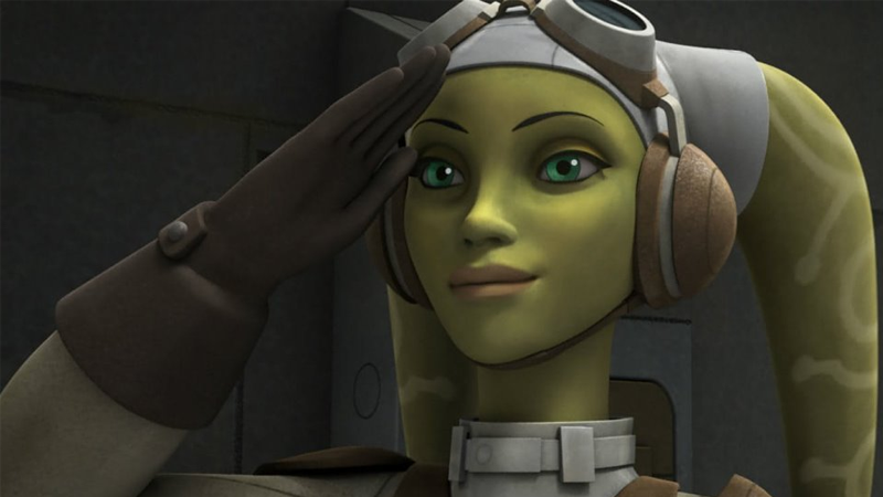 Raise a salute for our General, Hera Syndulla. (Screenshot: Lucasfilm)