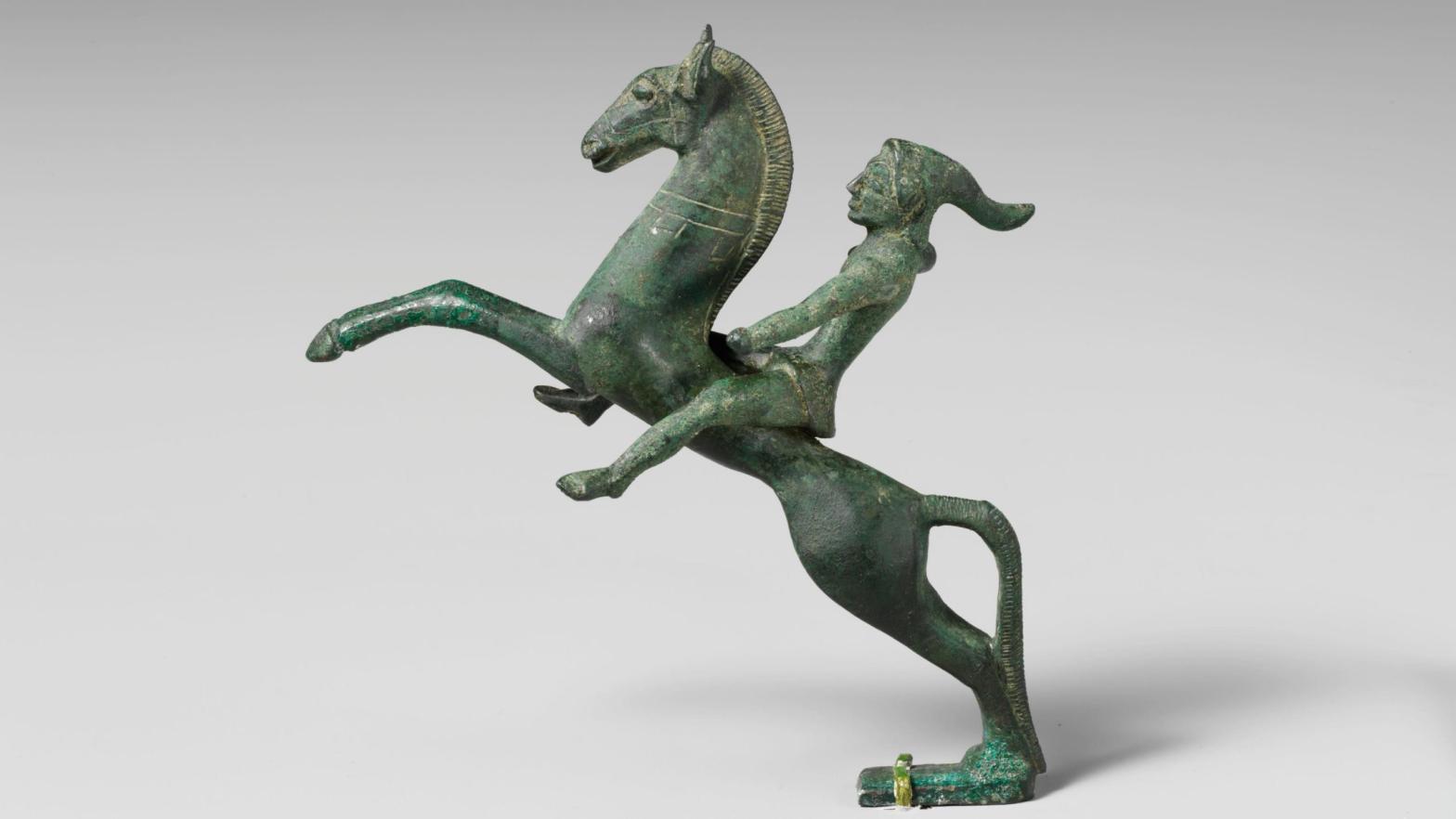 An Etruscan statue of a Scythian mounted archer from the early 5th century BCE. (Image: Metropolitan Museum of Art, Fair Use)