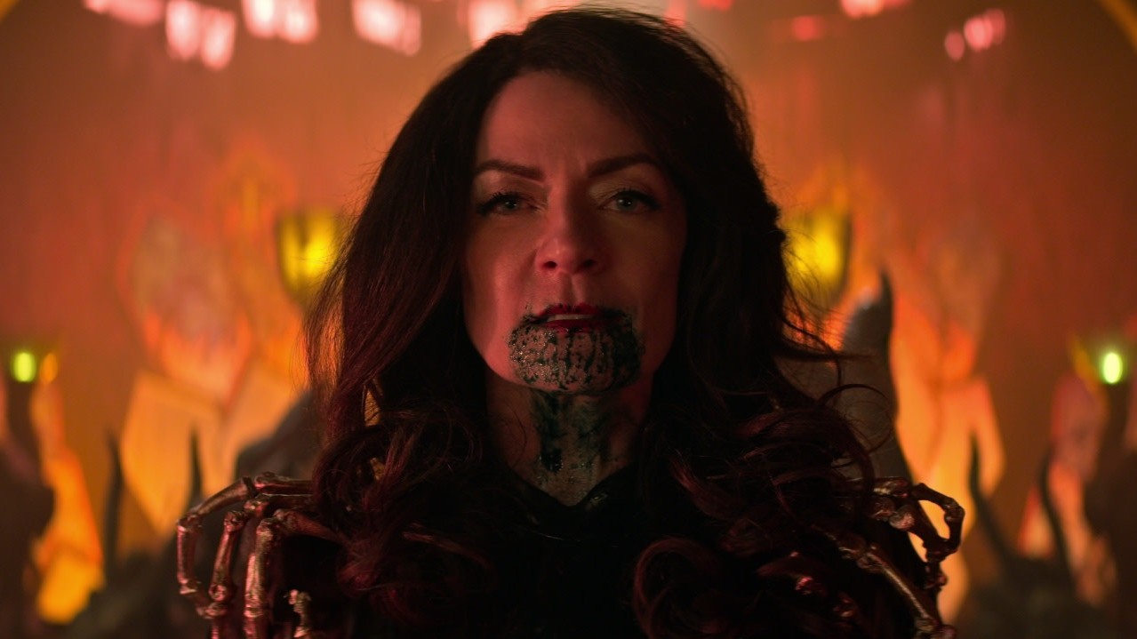 Actress Michelle Gomez has been cast as Madame Rouge in Doom Patrol. She's seen here on Chilling Adventures of Sabrina. (Photo: Netflix)