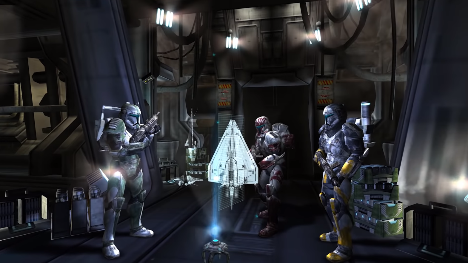 Delta Squad forms up. (Screenshot: Lucasarts)