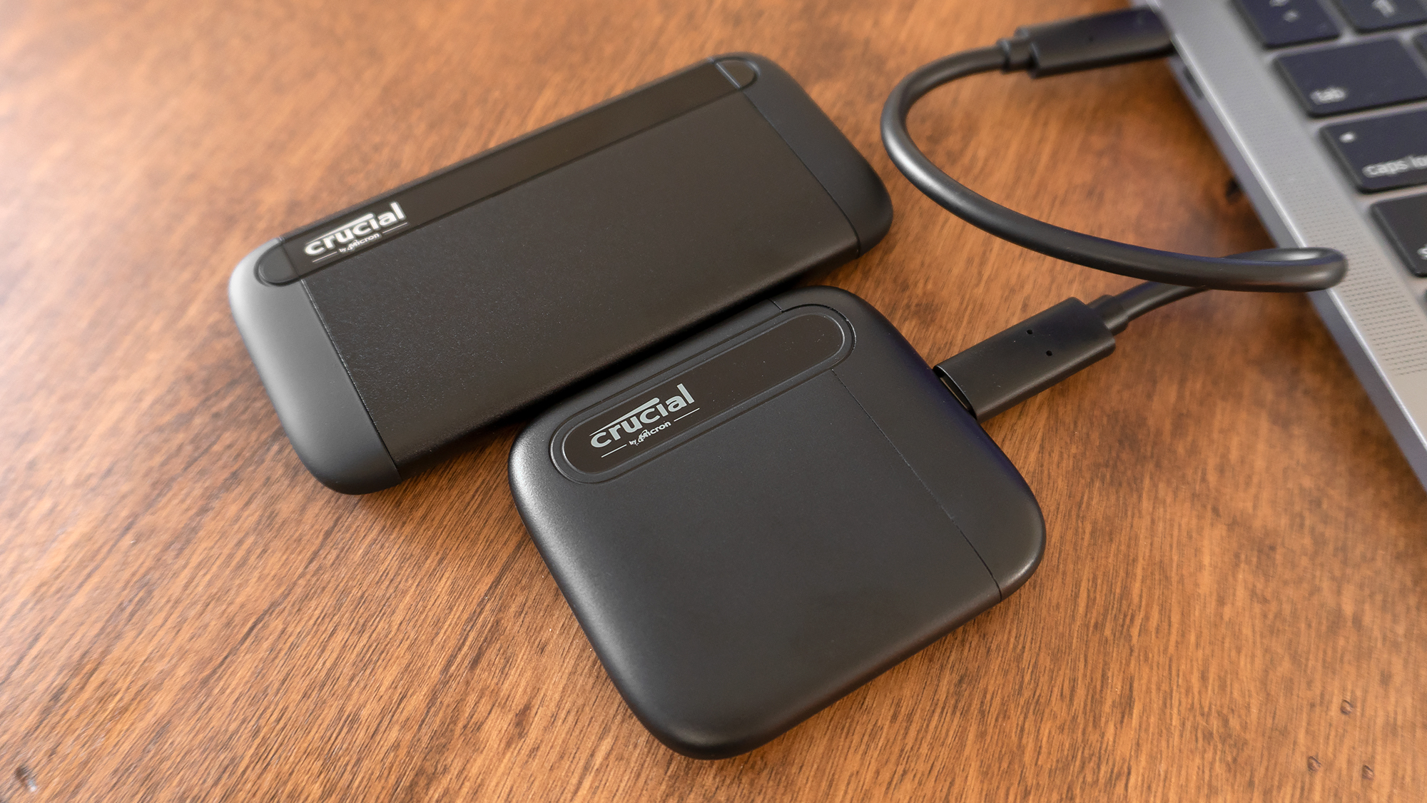 If the X6 line isn't fast enough for your needs, Crucial's X8 portable SSD line boosts read speeds to 1,050 MB/s. (Photo: Andrew Liszewski - Gizmodo)