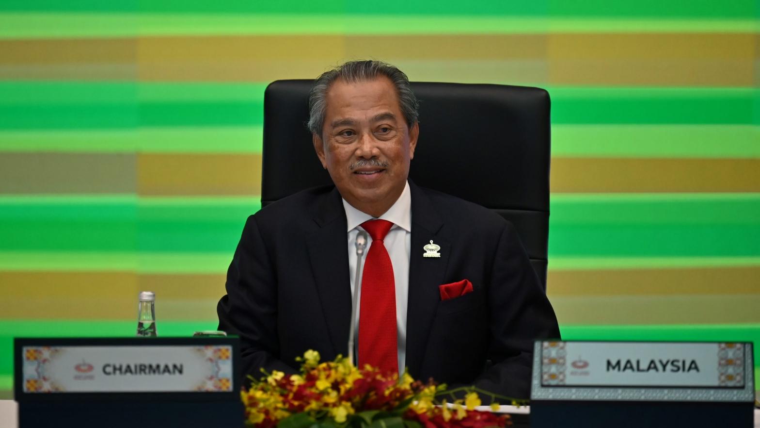 Malaysia's Prime Minister Muhyiddin Yassin takes part in the online Asia-Pacific Economic Cooperation (APEC) leaders' summit in Kuala Lumpur on November 20, 2020. (Photo: Mohd Rasfan/AFP, Getty Images)