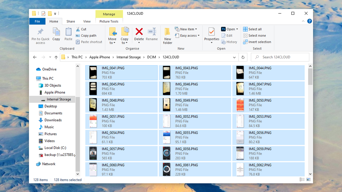 Your iPhone (and its photos) will pop up right in File Explorer in Windows. (Screenshot: Windows)