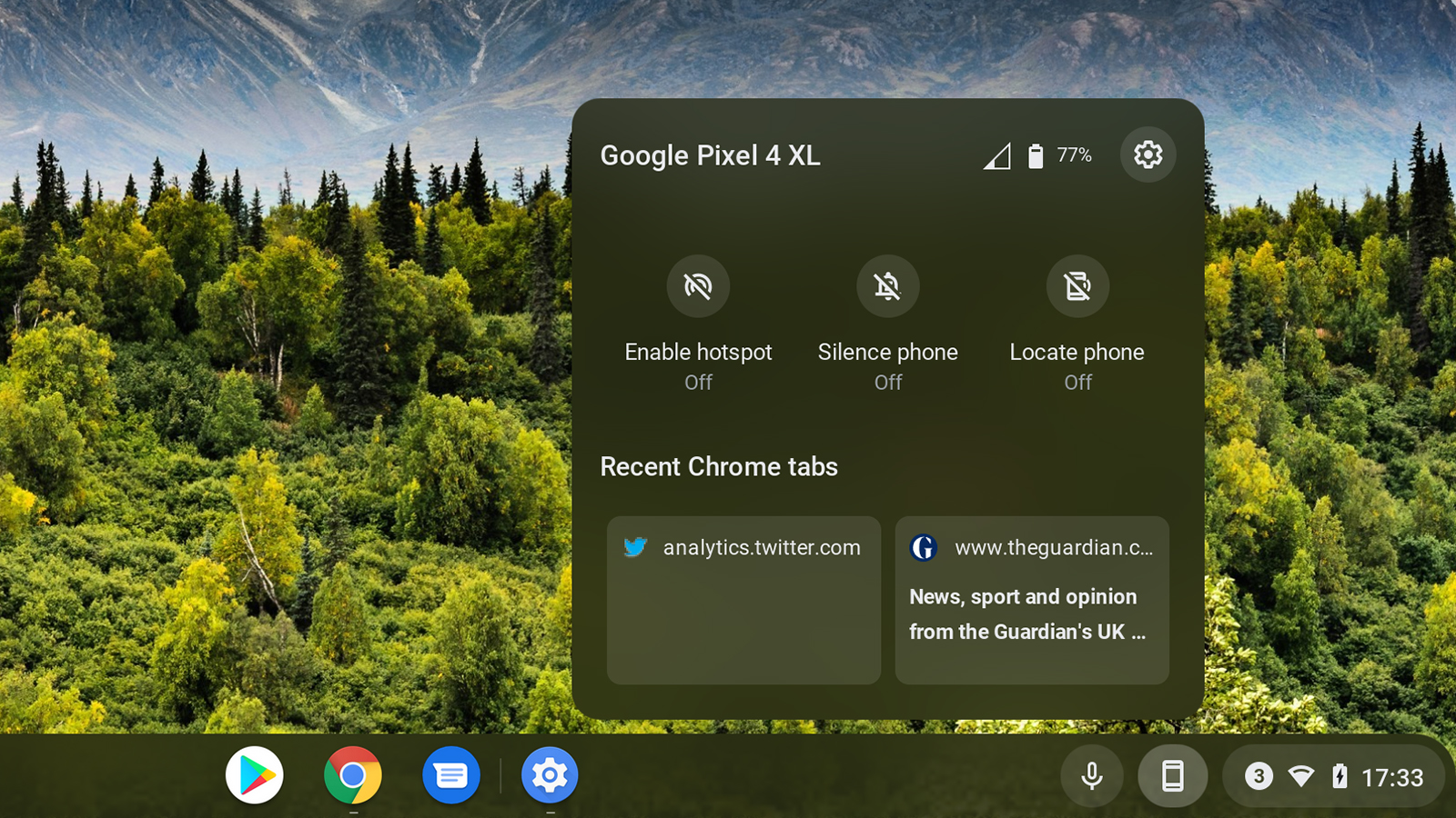 Screenshot: Chrome OS