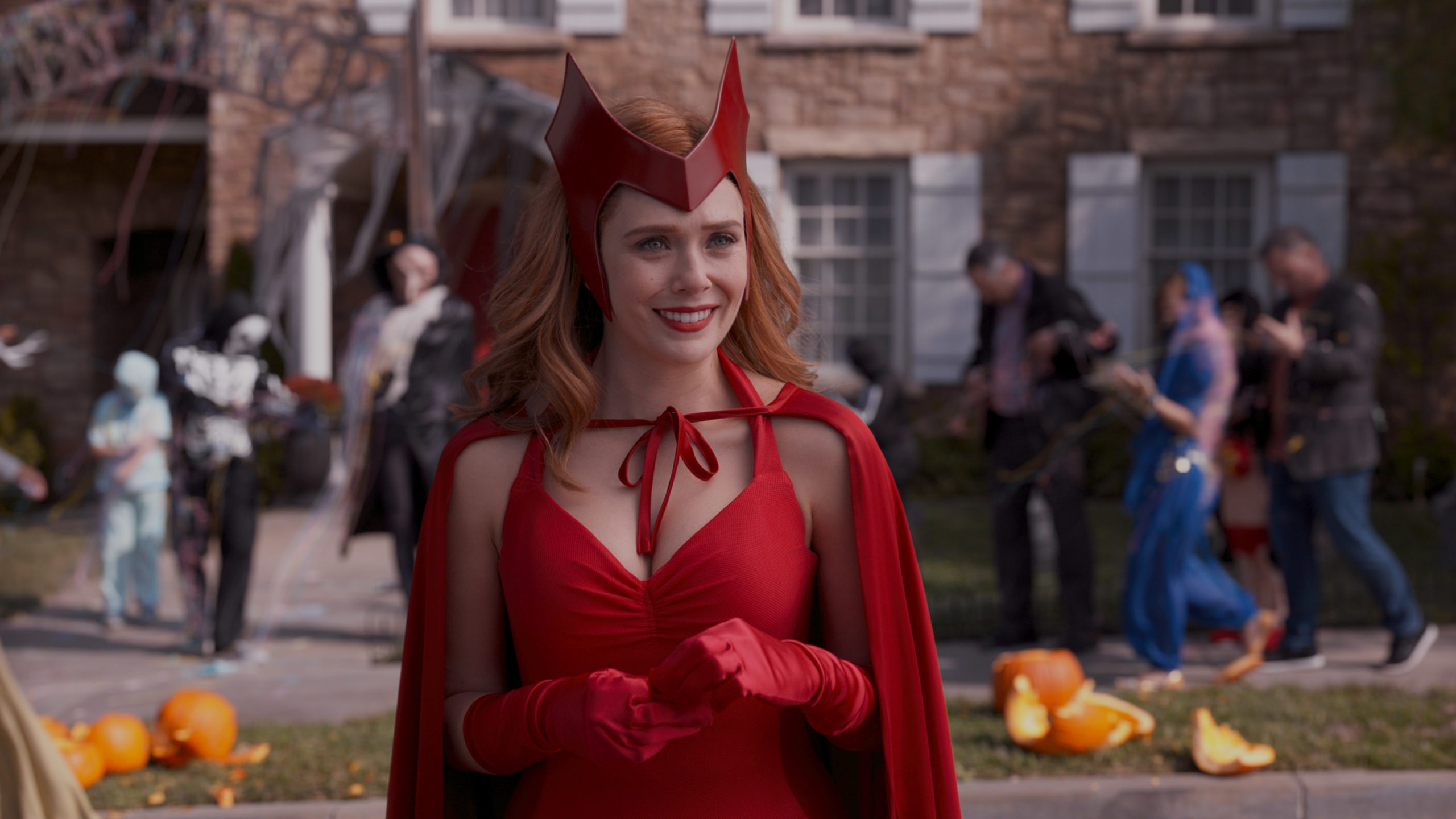 The classic Scarlet Witch costume, before the new one. (Photo: Disney+/Marvel Studios)