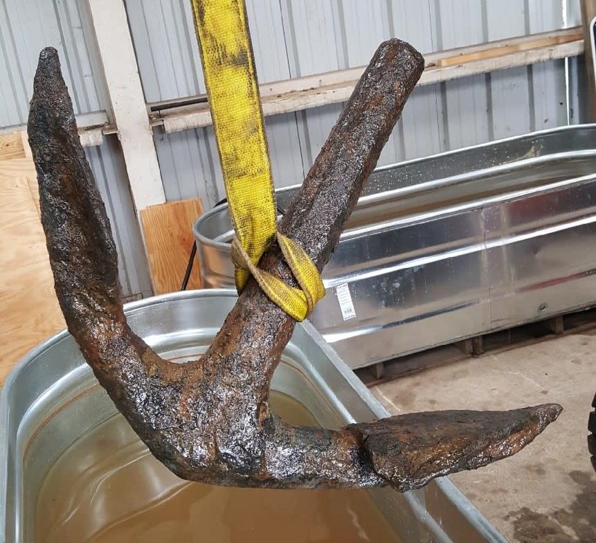 An anchor that's at least 160 years old just came out of the Savannah River. (Photo: U.S. Army Corps of Engineers, Other)