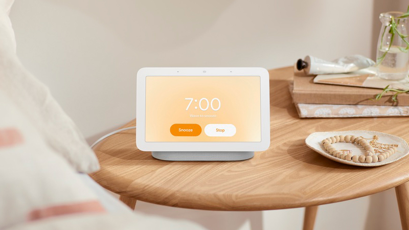 The new Nest Hub can serve as a device for the whole family, but new features make it better suited as a bedside companion. (Image: Google)