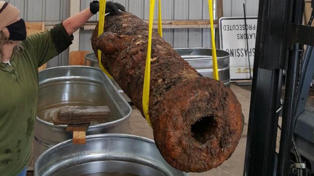 A Dredge Crew Found Pre-Civil War Cannons Near Downtown Savannah