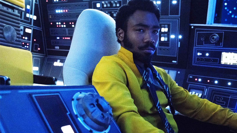 Future old smoothie Lando (Donald Glover) in Solo: A Star Wars Story. (Image: Lucasfilm)