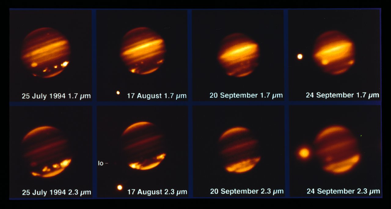 Comet Shoemaker-Levy 9 impacting Jupiter in 1994. (Image: ESO)