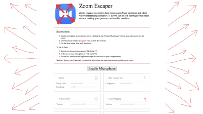 Zoom Escaper Sabotages Those Annoying Video Calls