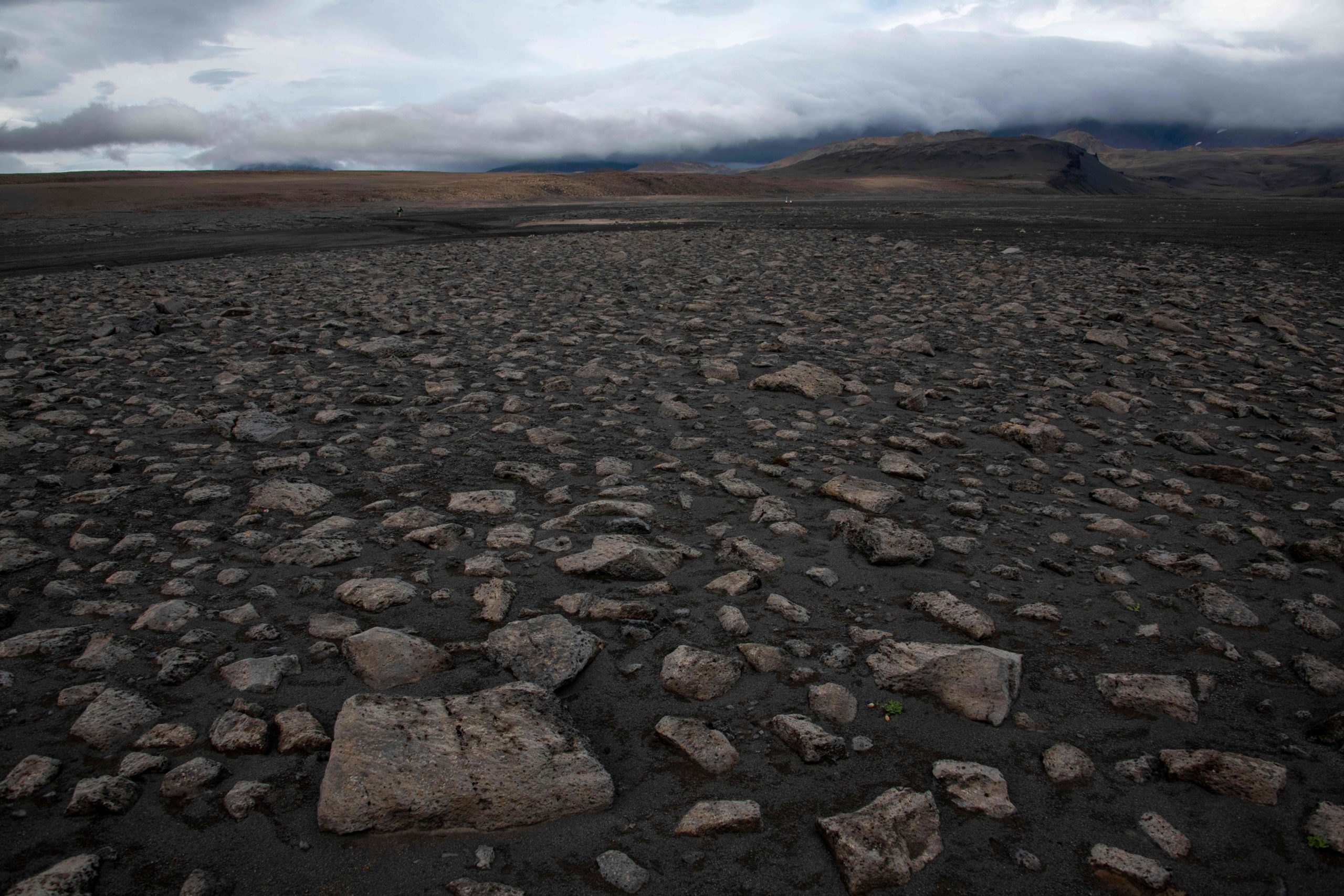 Basalt outcrops, like this one in Iceland, often are used as earthly analogues to Martian settings. (Photo: Photo by HALLDOR KOLBEINS/AFP via Getty Images, Getty Images)