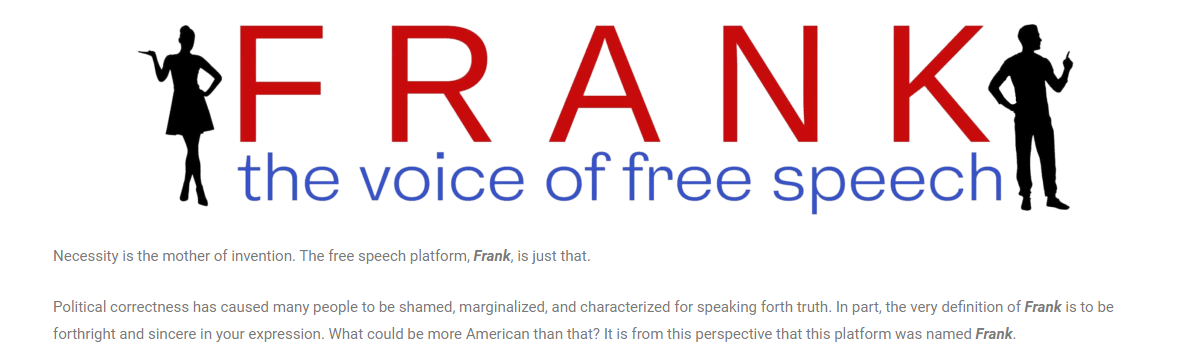 Screenshot: frankspeech.com