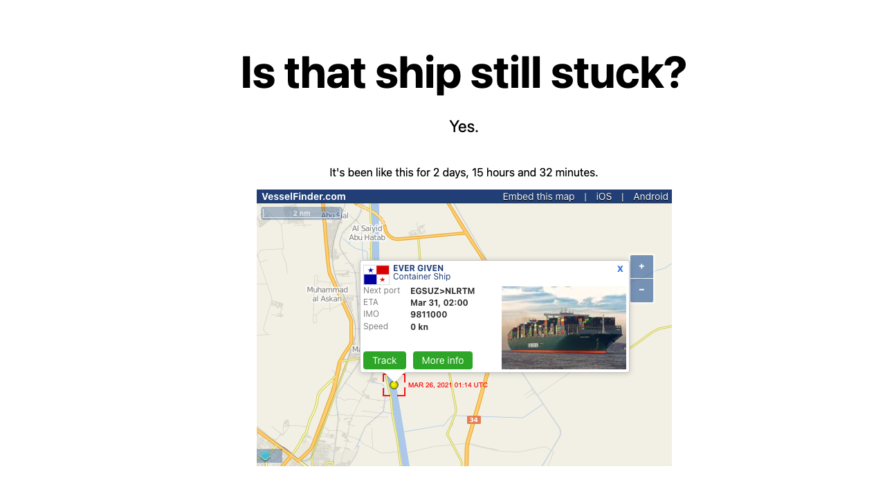 ever given tracker website is the ship still stuck