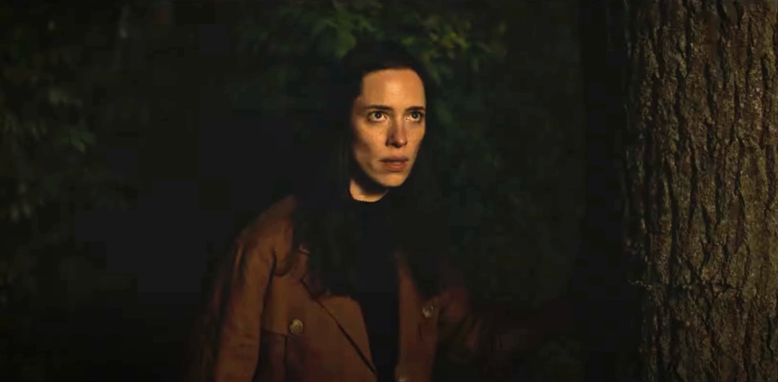 Rebecca Hall is stalked by something sinister. (Screenshot: Searchlight Pictures)
