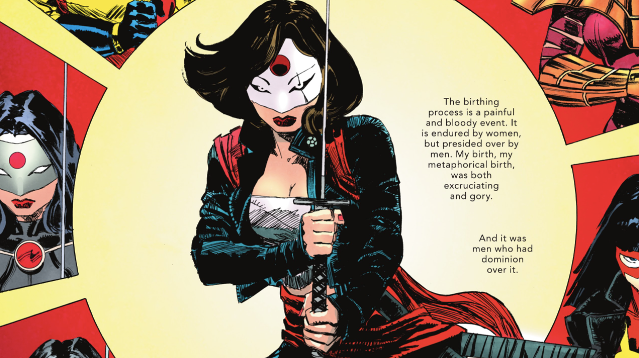 Katana as she appears in The Other History of the DC Universe #3. (Image: Giuseppe Camuncoli, Andrea Cucchi, José Villarrubia/DC Comics)