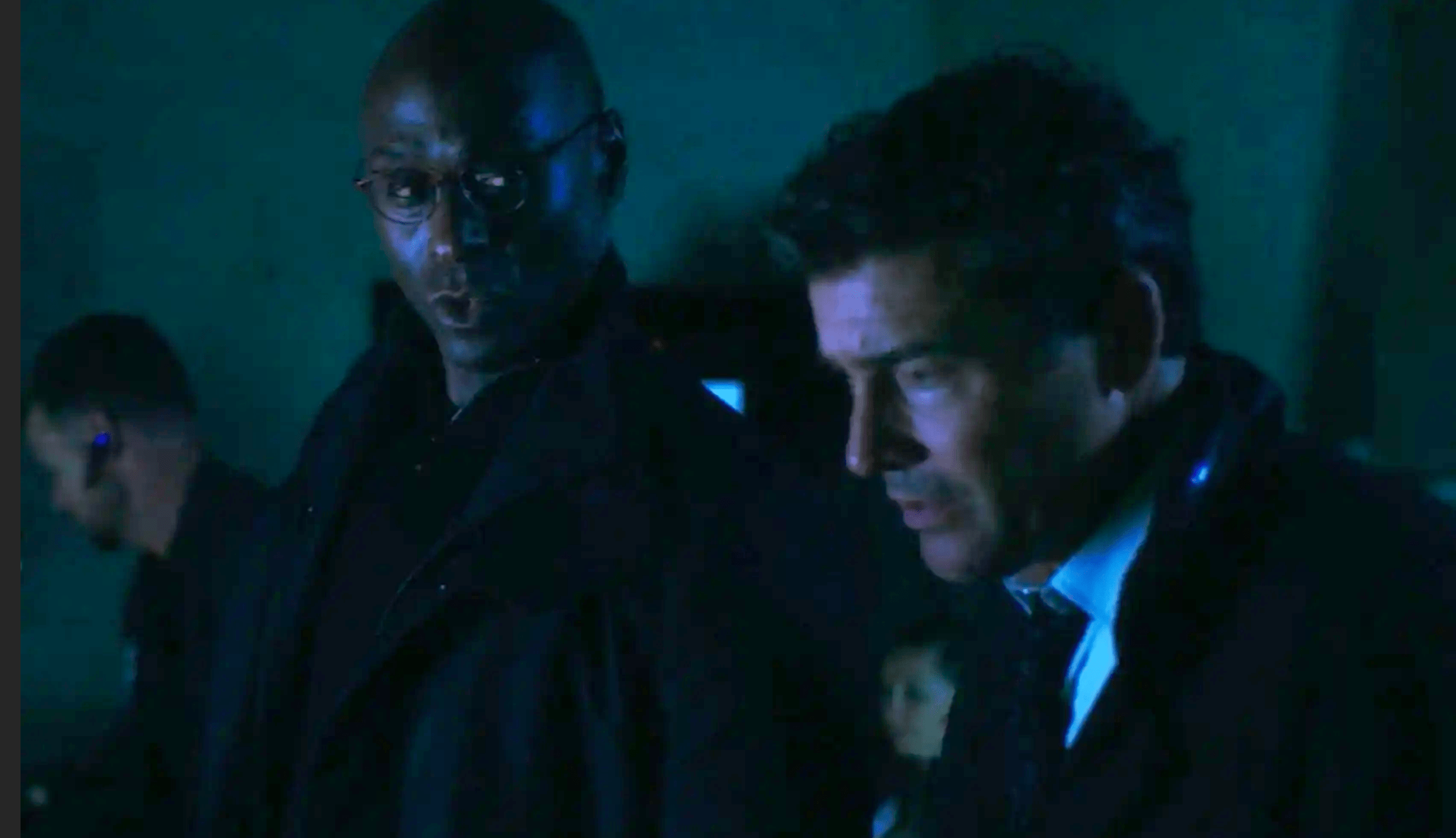 Lance Reddick's blink and you'll miss it cameo. (Screenshot: HBO Max)