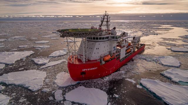 Antarctic Expedition Disrupted After Ship Catches Fire