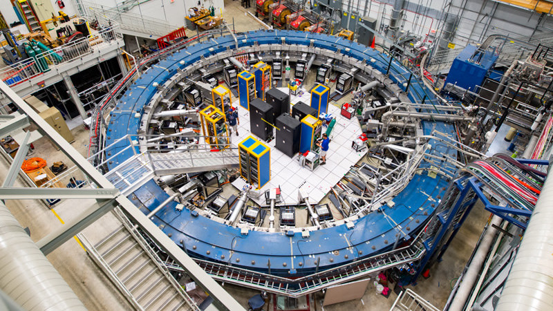 The g-2 experiment at Fermilab (Photo: Fermilab)