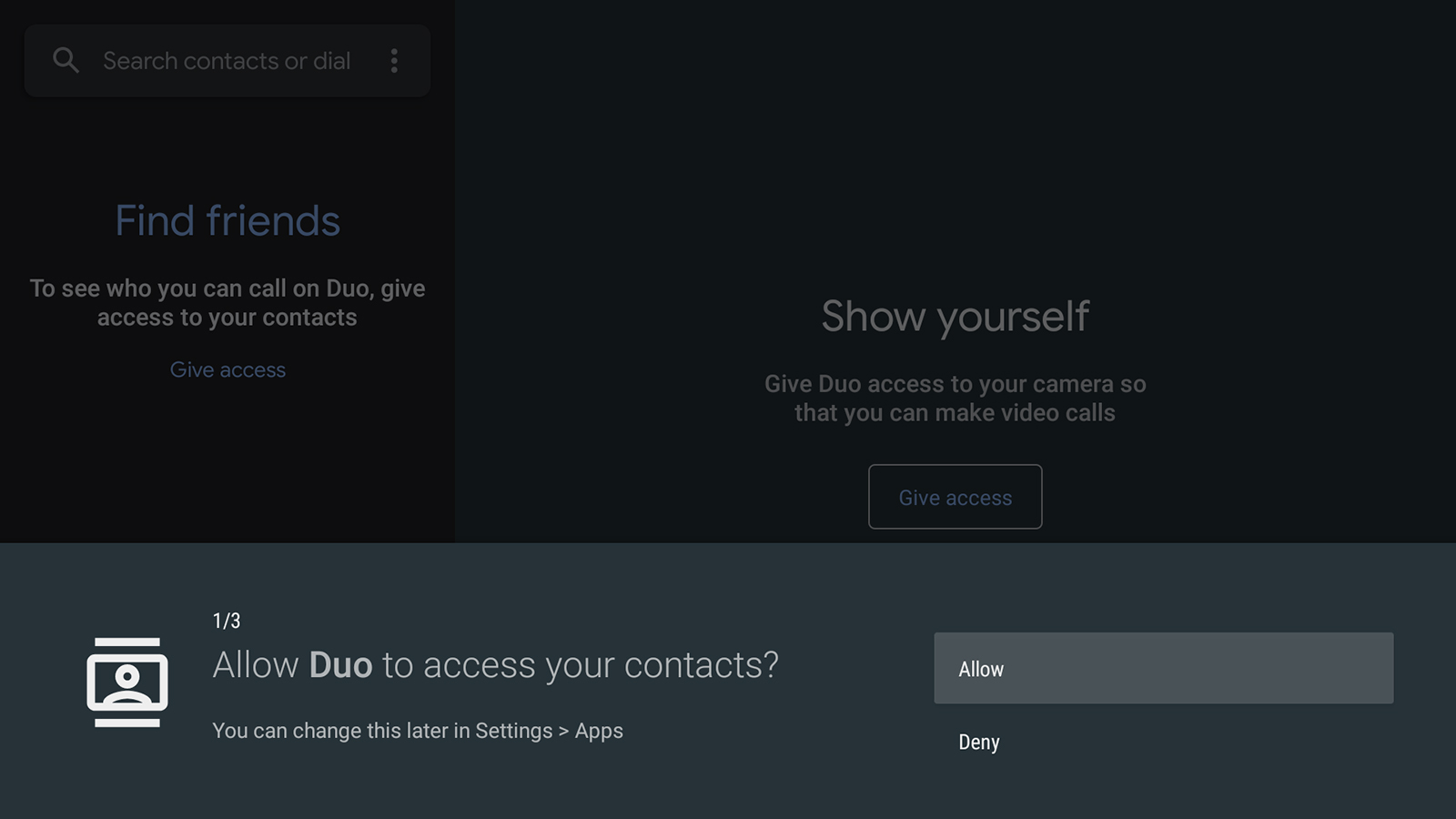 Duo will make video calls via your webcam once you give it the necessary permissions. (Screenshot: Google Duo)