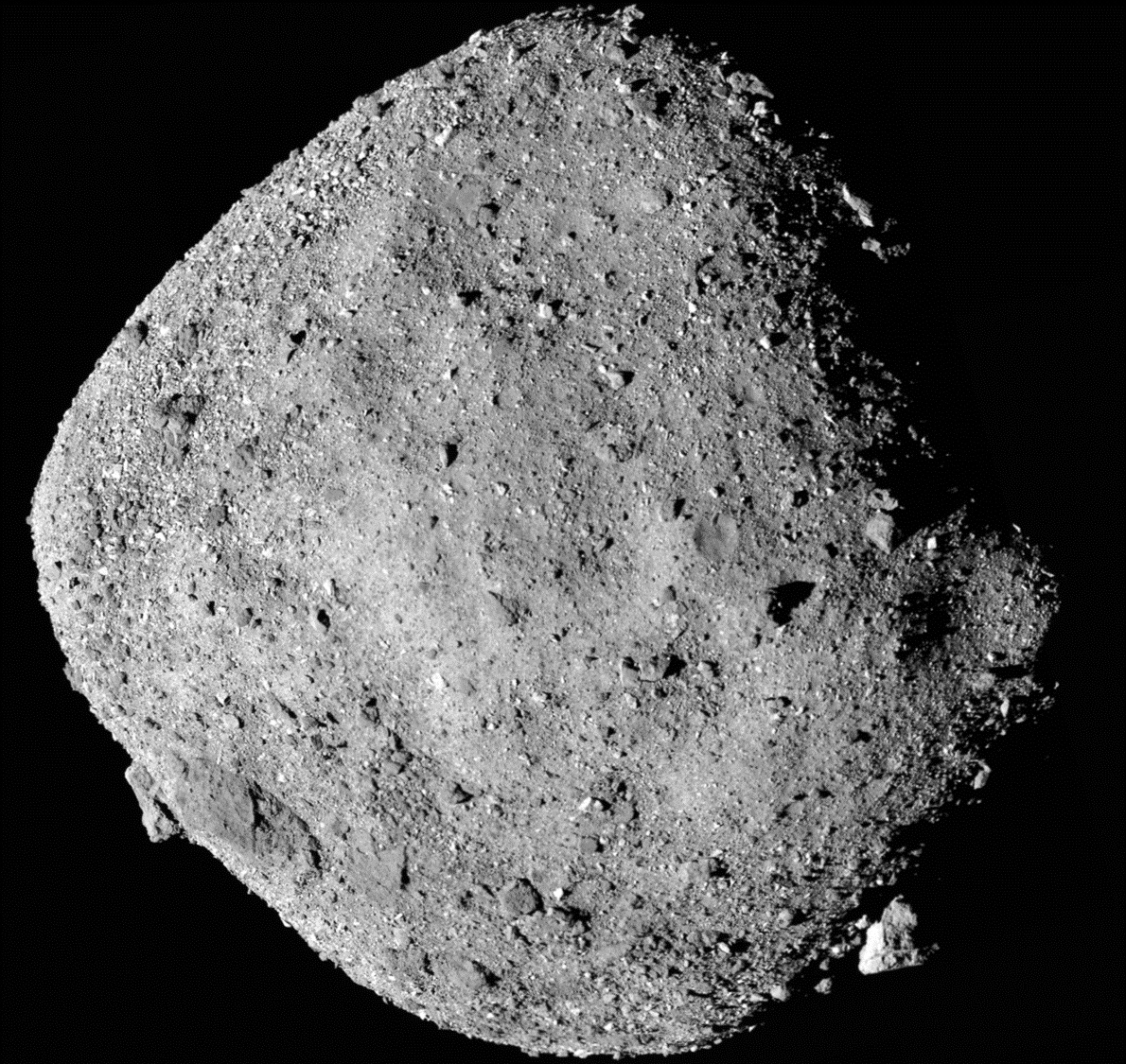 Asteroid Bennu. (Illustration: NASA/Goddard/University of Arizona)