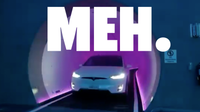 Elon Musk’s Dumb Tesla Tunnel Now The Lamest Thing In Las Vegas