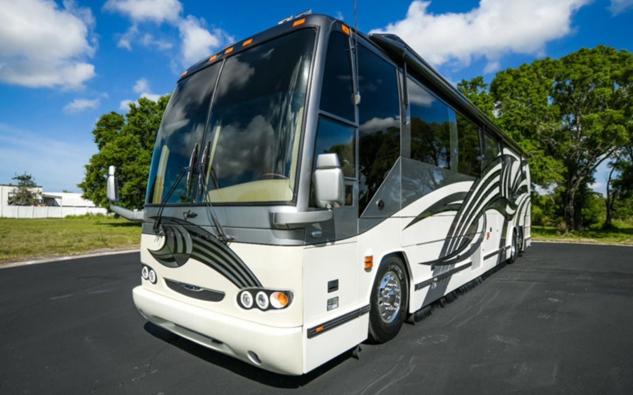 This Monster $500,000 RV Has Two Bathrooms And A Bedroom In The Basement