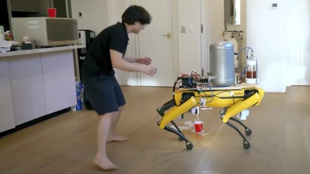The Boston Dynamics Robot Dog Now Delivers Golden Beer Showers