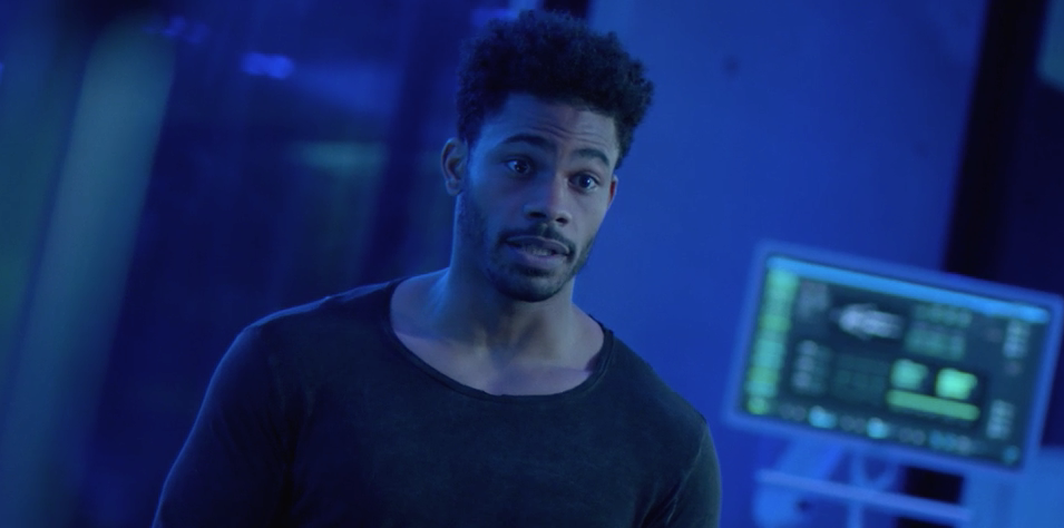 Khalil trying to reason with Anissa. (Screenshot: The CW)