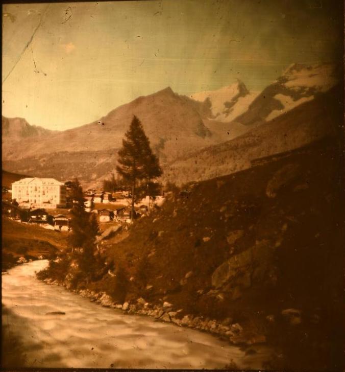 A view of the Swiss countryside in the 1890s. (Image: © 2021 EPFL)