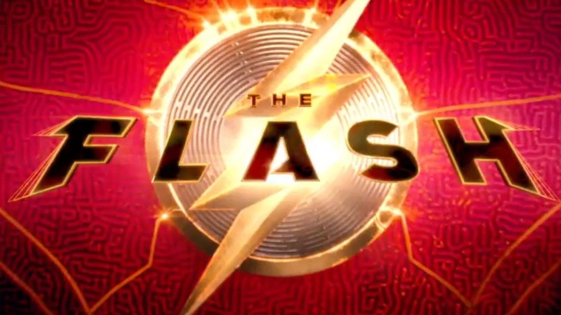 The logo for The Flash movie. (Screenshot: Warner Bros.)