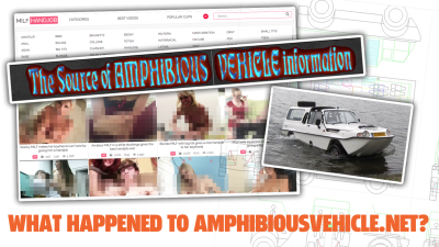 The Best Online Amphibious Vehicle Resource Is Now Somehow A MILF Handjob Site