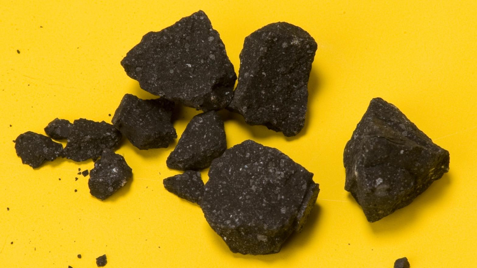 Fragments of the Sutter's Mill meteorite. (Image: Wikimedia Commons, Fair Use)
