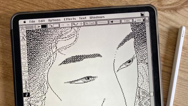 This Artist Turned Their iPad Pro Into a Classic Macintosh to Create 1-Bit Retro Masterpieces